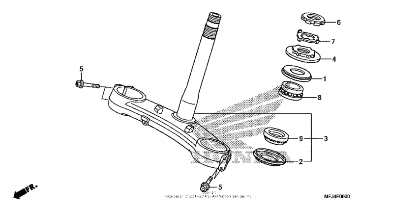 CBR600RR (ABS) Траверса нижняя