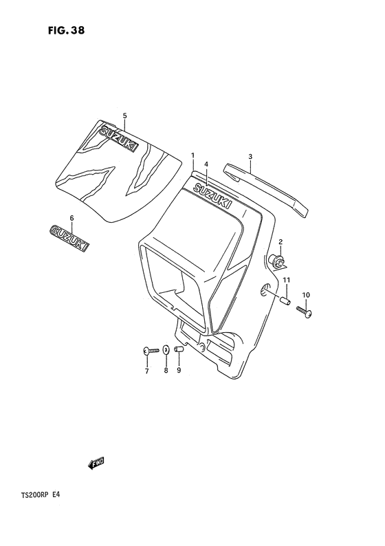 Headlamp cover  front fender
