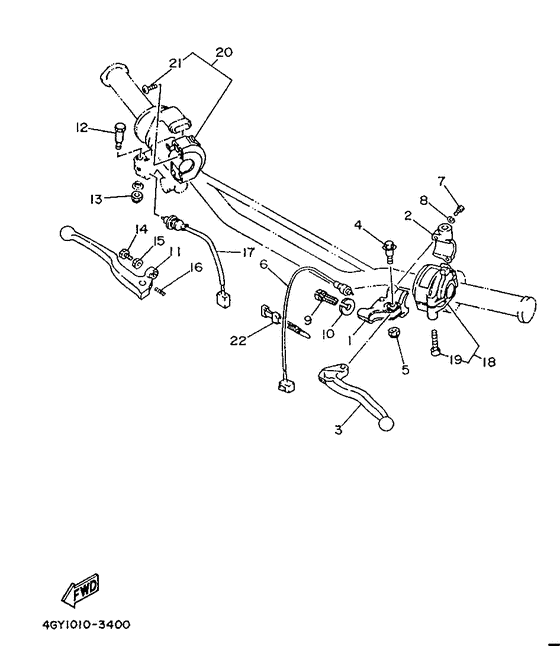 Handle switch. lever