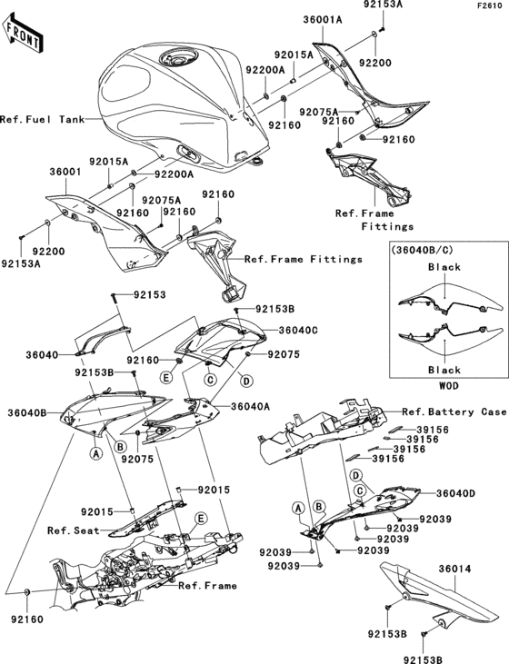 ZR1000 Side covers / chain cover(b7f)