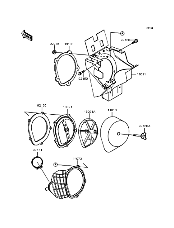 KX125 Воздушный фильтр