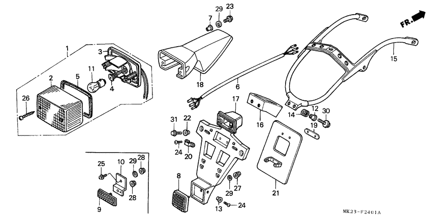 Taillight unit ass`y
