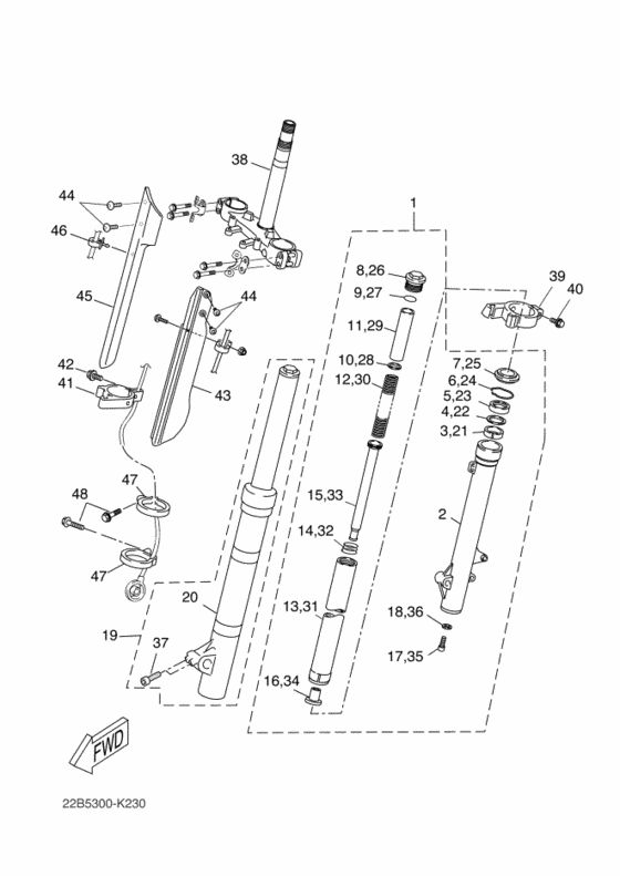 Front fork 2