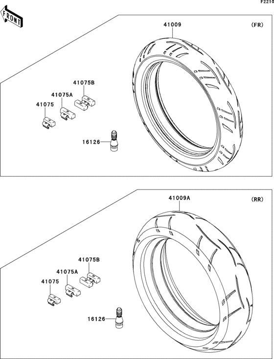 ZX1400 Покрышки