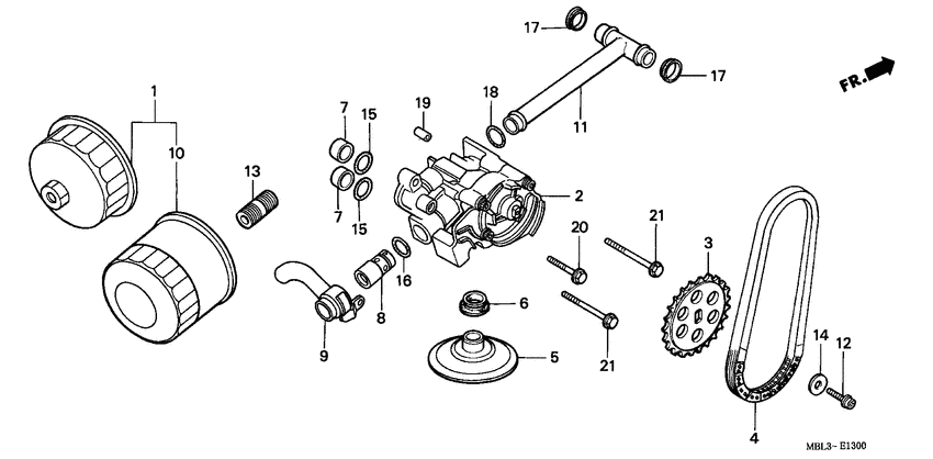 Oil filter/oil pump