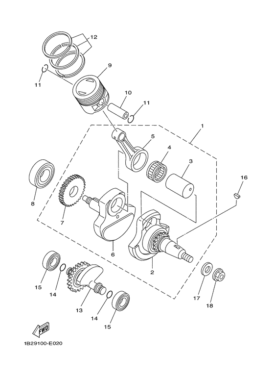 Crankshaft & piston