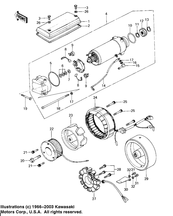 Generator/starter motor