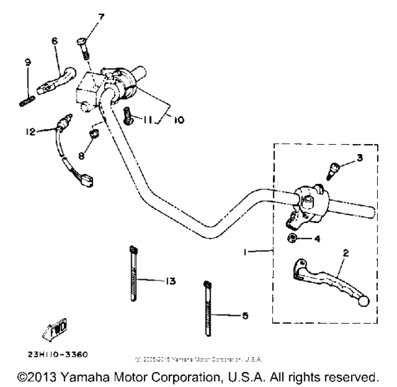 Handle switch - lever