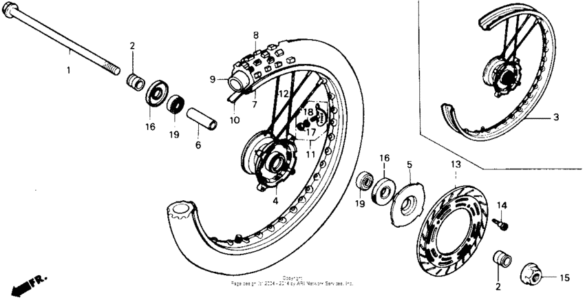 Front wheel 86-89