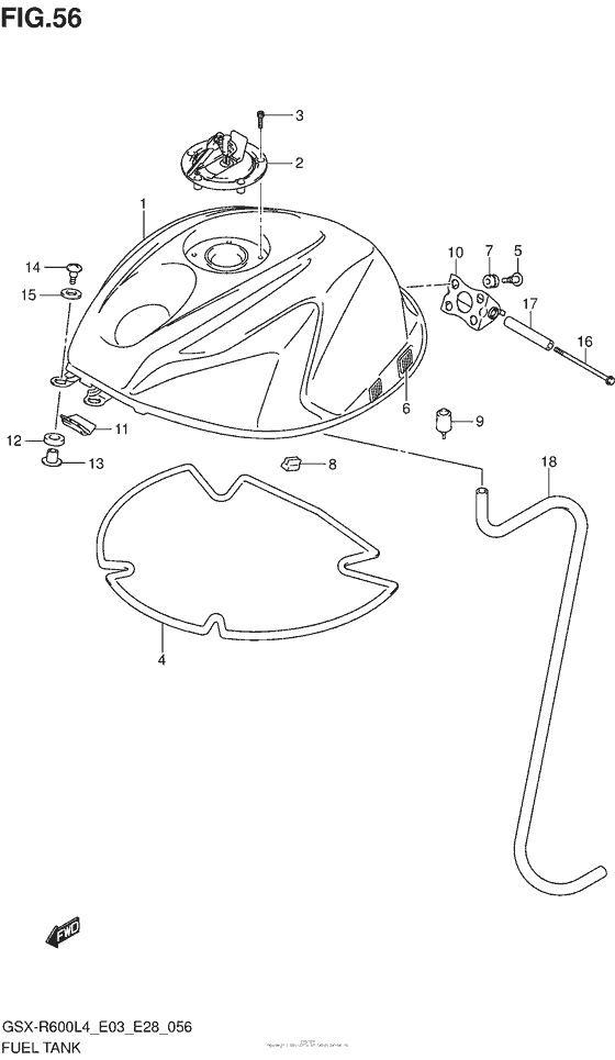 Fuel Tank (Gsx-R600L4 E33)