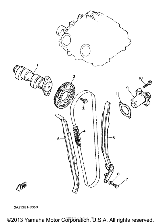 XT600EDC Цепь механизма газораспределения