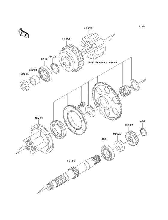Secondary shaft