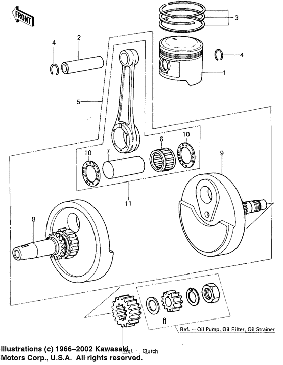 Crankshaft/piston