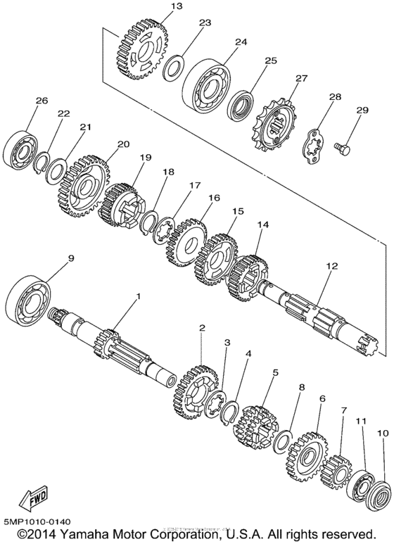 XT225N Трансмиссия