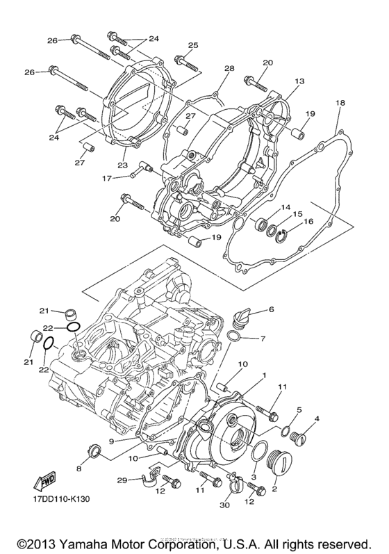 YZ250FAL Боковые крышки