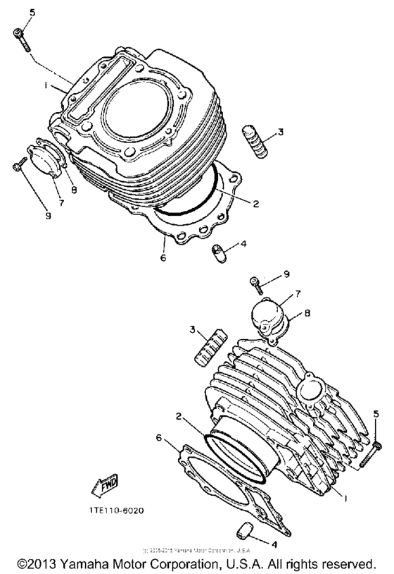 XV1100U Цилиндры