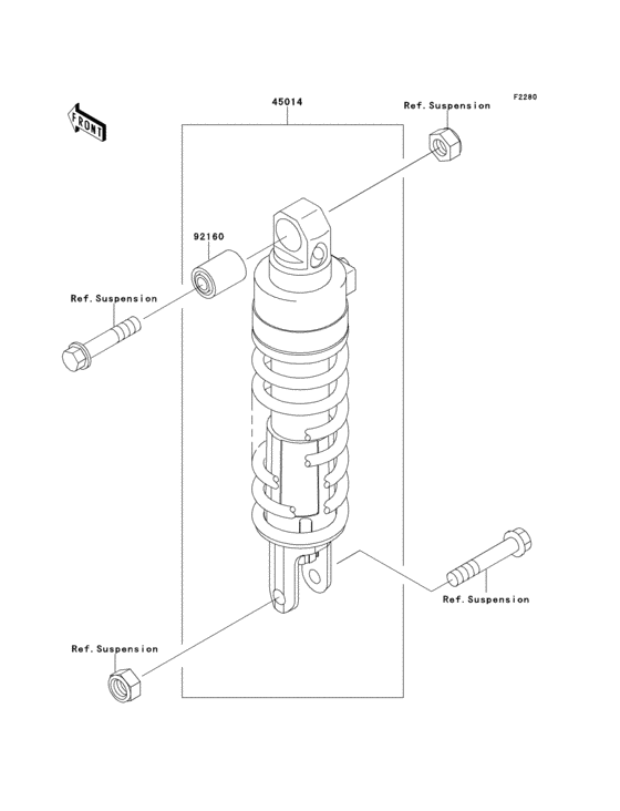 ZX1100 Амортизатор