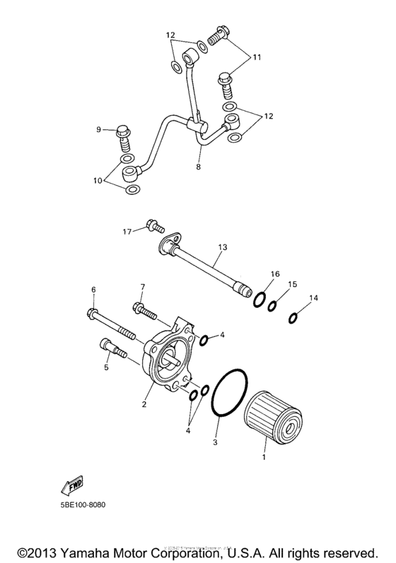 WR400FM Масляный фильтр