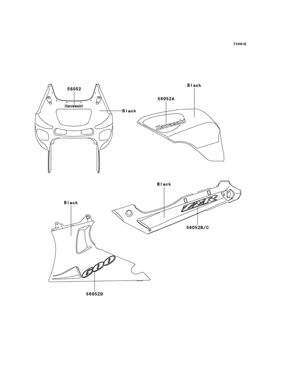 ZX600 Наклейки