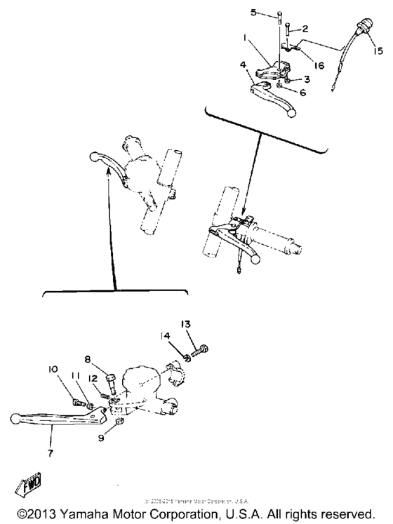 Handle switch - lever