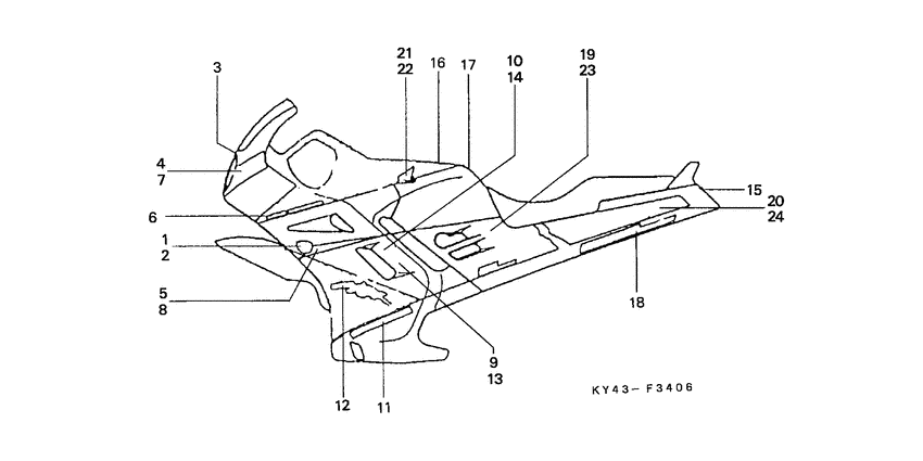 NSR125R Stripe / mark
