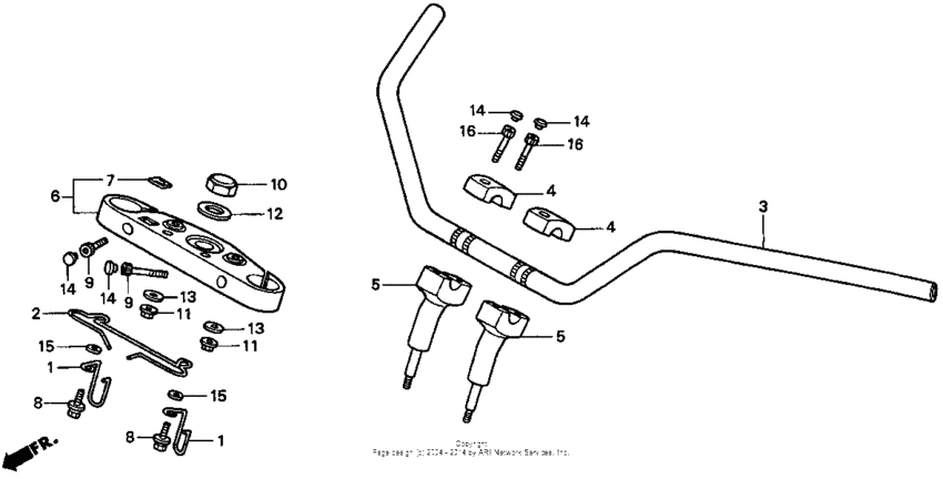 Handlebar + top bridge