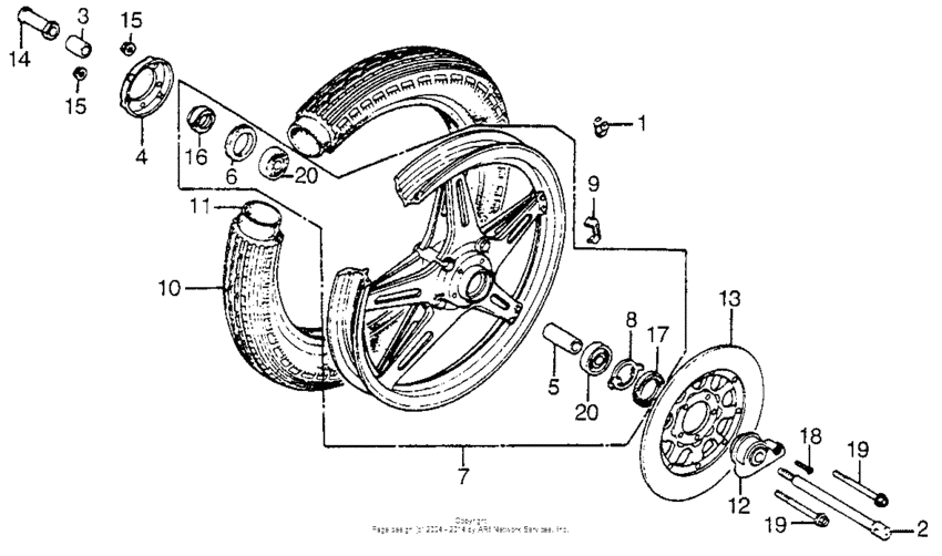 Front wheel 78
