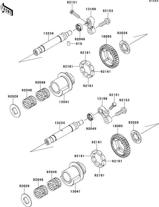 ZX1400 Валансирный вал