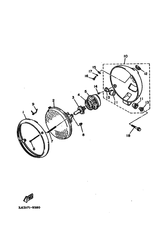XV535S XV535SH Phare