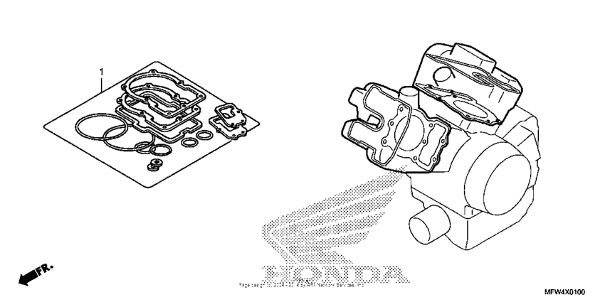 VT1300CS (ABS) Комплекты прокладок