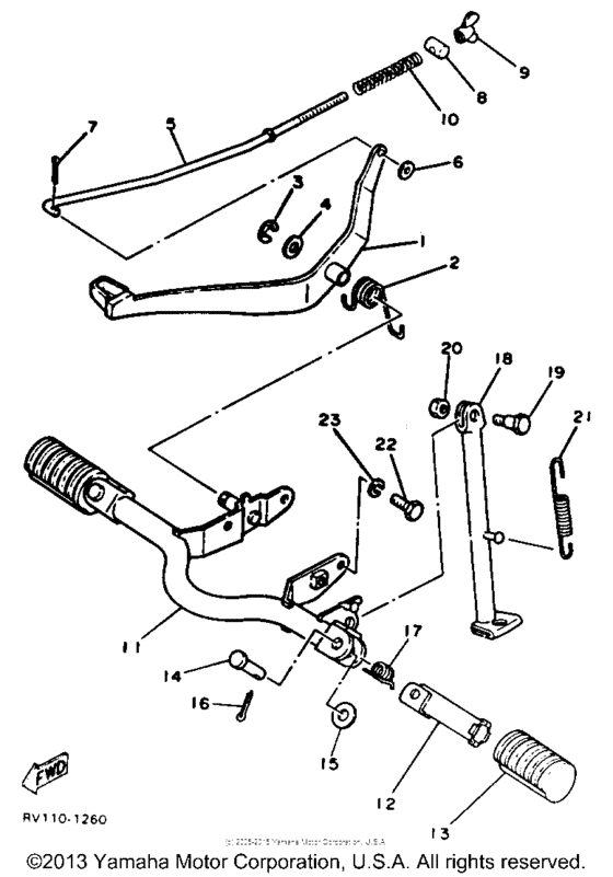PW80B Stand - footrest