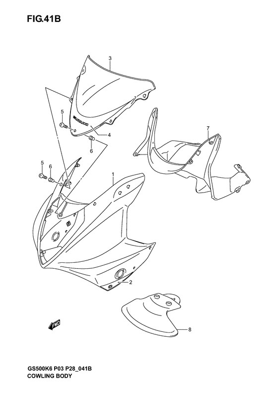 Cowling body