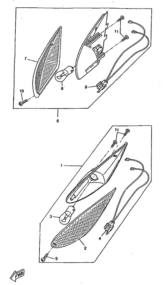 CW50RS Поворотники