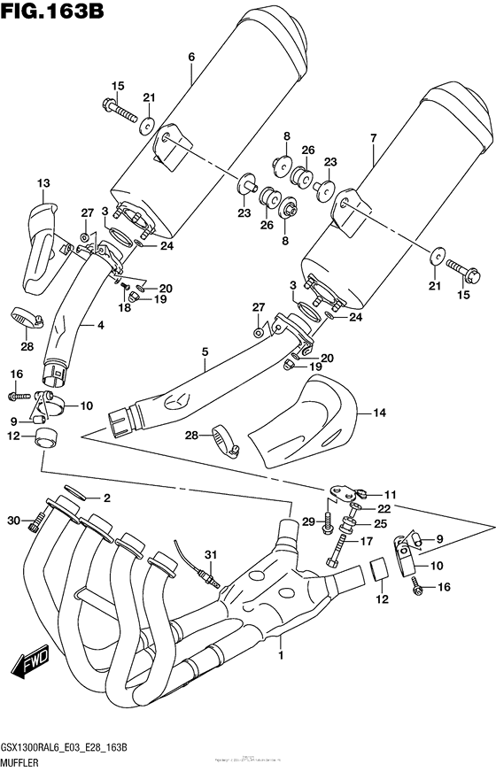 Muffler (Gsx1300Ral6 E28)