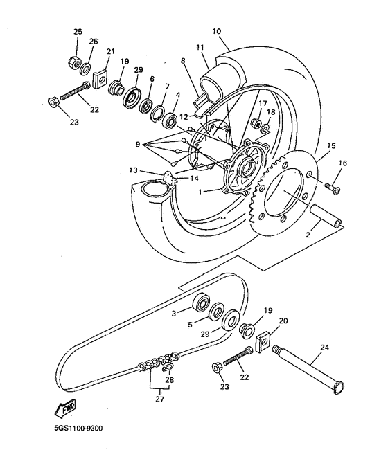 WR400FL Переднее колесо