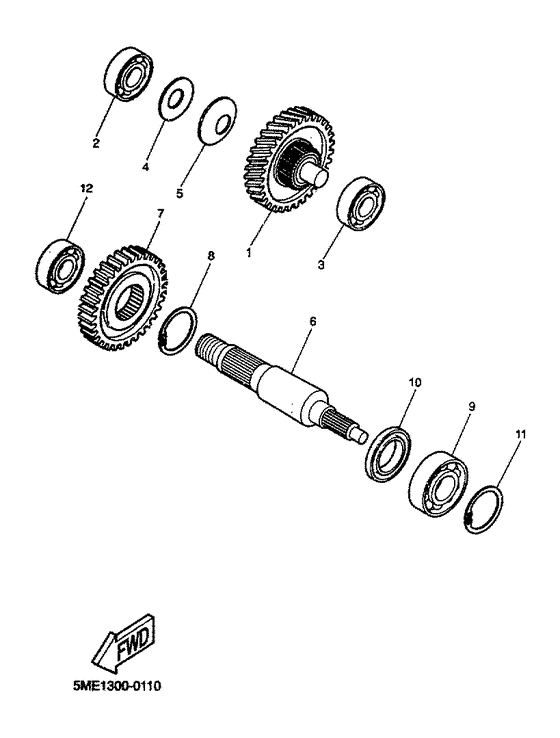YQ100 Трансмиссия