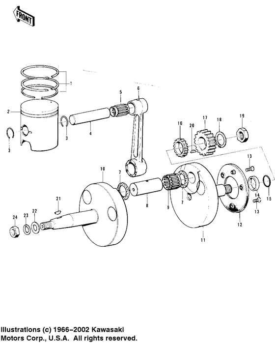 Crankshaft/piston