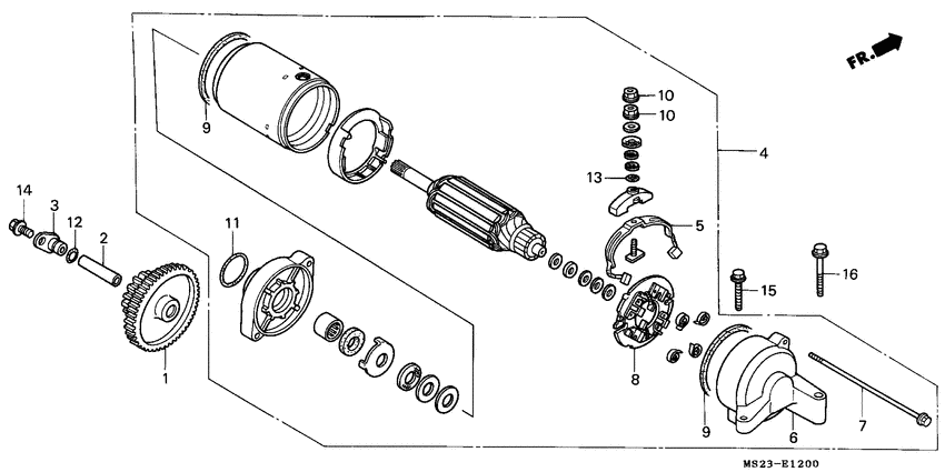  Стартерный мотор