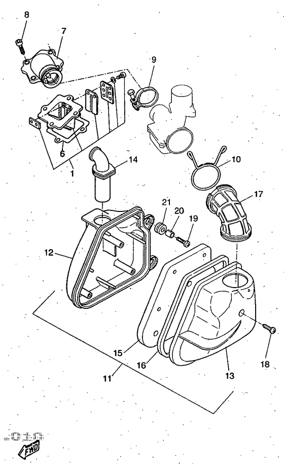 YQ50R Впускная система