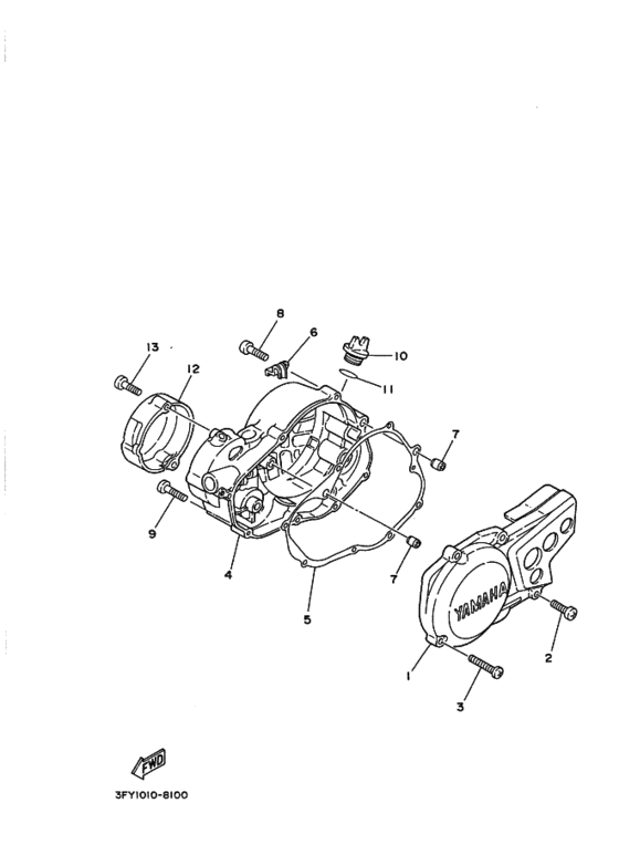Crankcase cover ass`y  (v