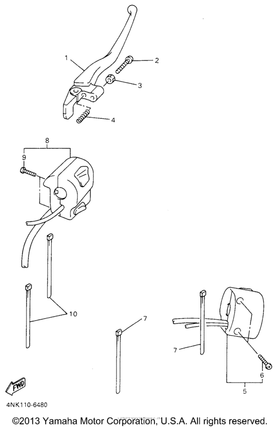 XVZ13AH Рулевые переключатели