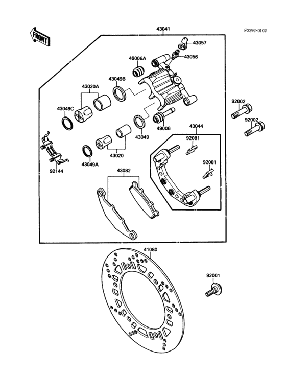 Front brake(-01647)
