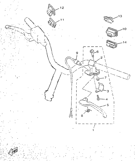Handle switch. lever