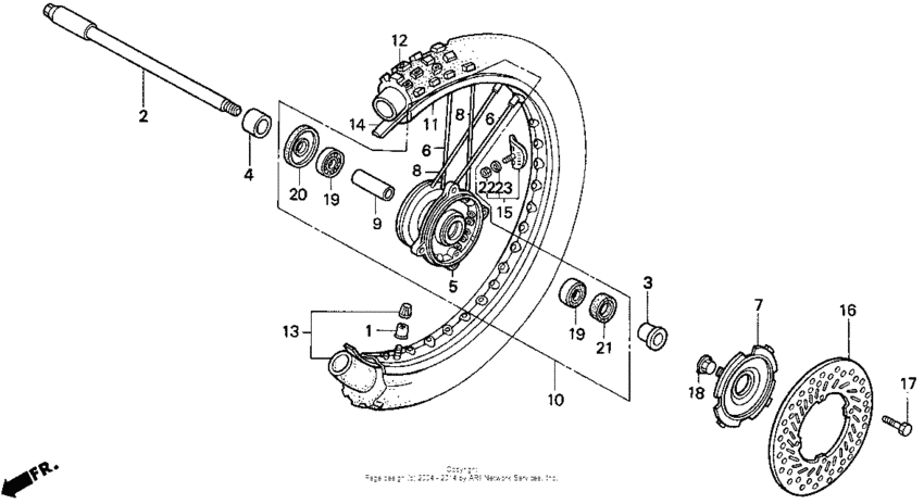 Front wheel 92-94