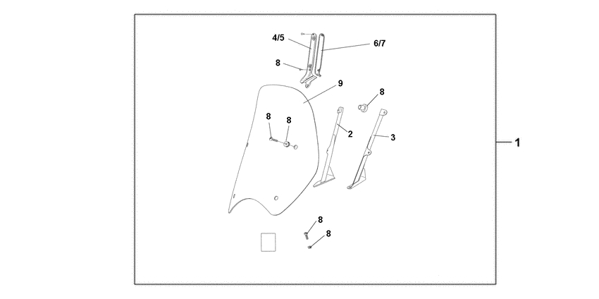 SH150D High windscreen