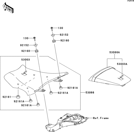 ZX1000 Сиденье
