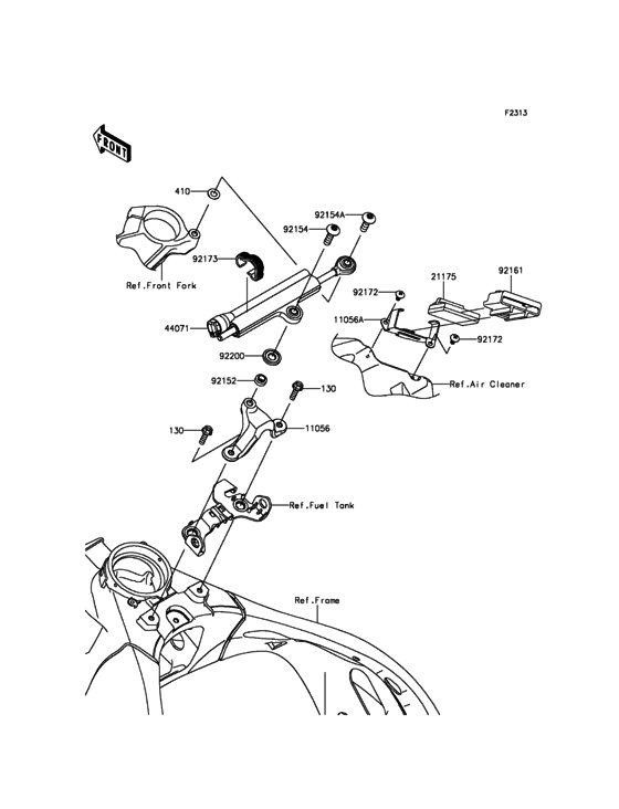 ZX1000 Демпфер рулевой