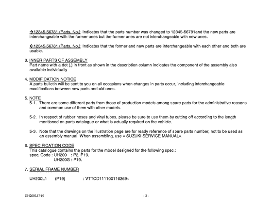 UH200 Catalog preface