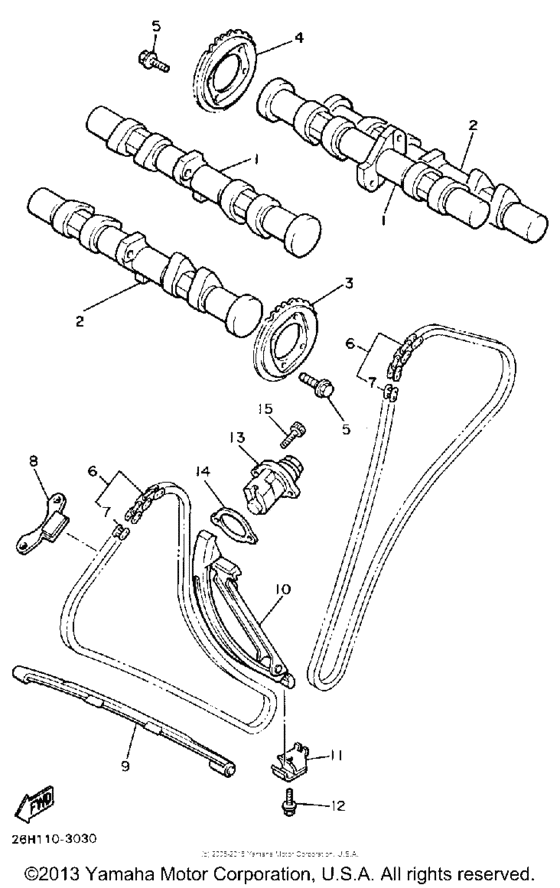 XVZ13DSC Цепь механизма газораспределения