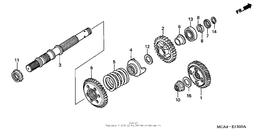GL1800 (ABS) Вал ведущий